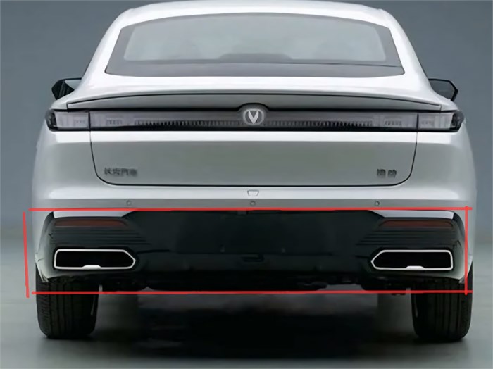 Бампер задний (юбка) Changan LAMORE 2804120DY01