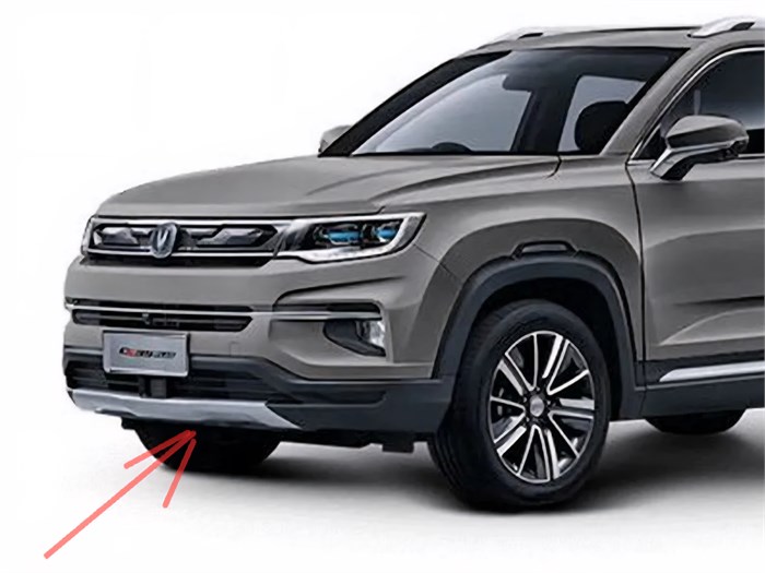 Накладка бампера переднего нижняя Changan CS35PLUS S111F2713010700