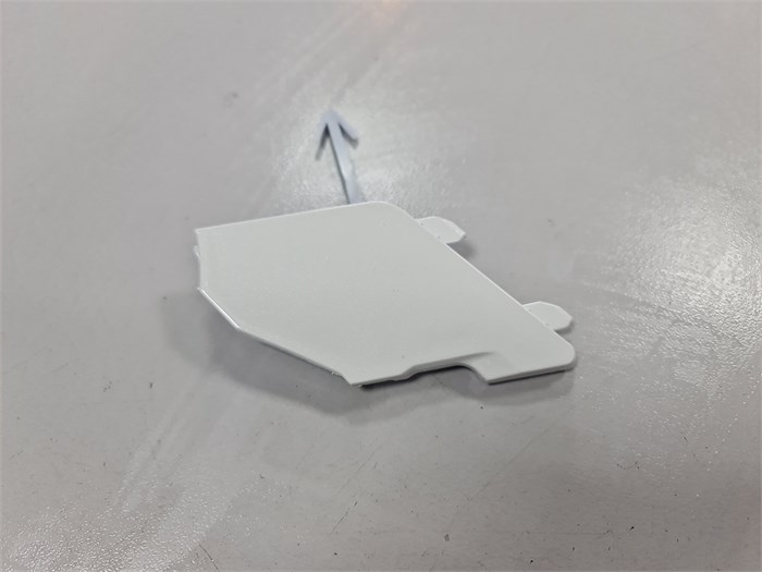 Заглушка буксировочного крюка переднего бампера Changan UNI-K (Белый) CD569F2713011600STW-1