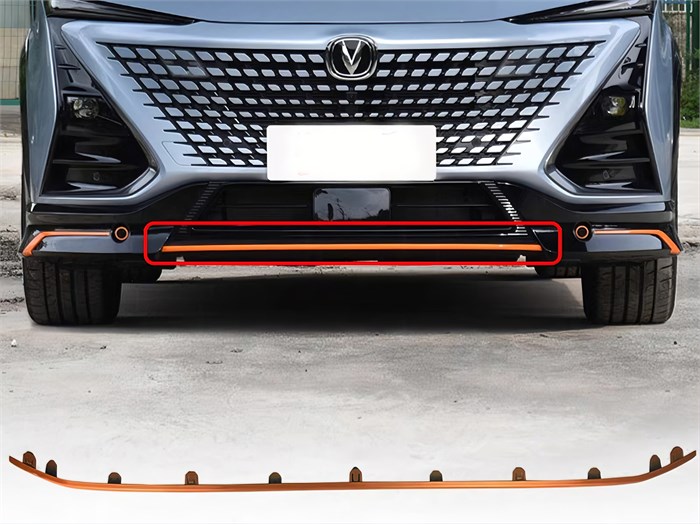 Накладка (молдинг) бампера переднего нижняя Changan UNI-T Flagship Sport — НОВАЯ S202F2713013000