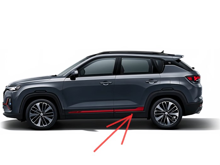 Накладка двери задняя левая Changan CS35 PLUS S111F2709042001