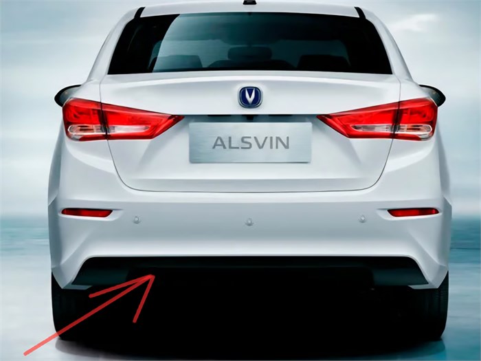 Накладка бампера заднего Changan Alsvin B511F2713030300