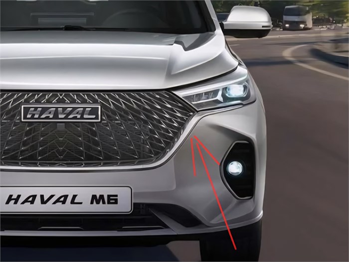 Молдинг переднего бампера левый верхний (хром) Haval M6 II  НОВЫЙ ОРИГИНАЛ 2803105XKZ0YAorig