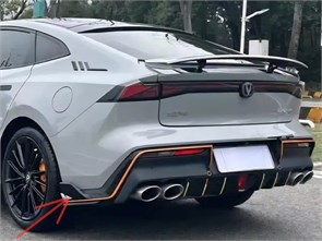 {{photo.Alt || photo.Description || 'Накладка заднего бампера левая Changan UNI-V Sport 2804510-DE04'}}